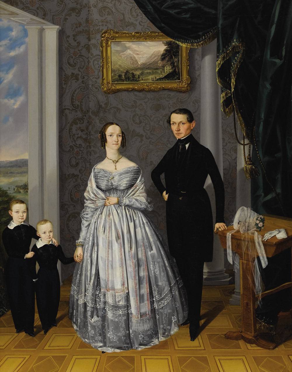 A Family Portrait, Czechoslovakia, mid 19th Century by Alois Spulak
